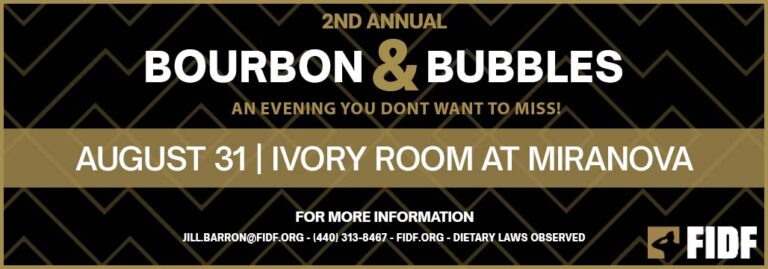 FIDF Bourbon and Bubbles 2023 Flyer