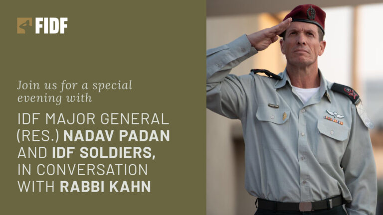Special Evening with IDF Major General