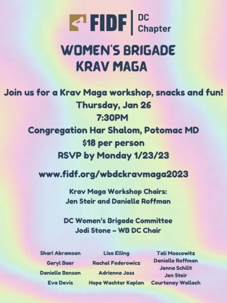 Krav Maga with DC Women's Brigade flyer